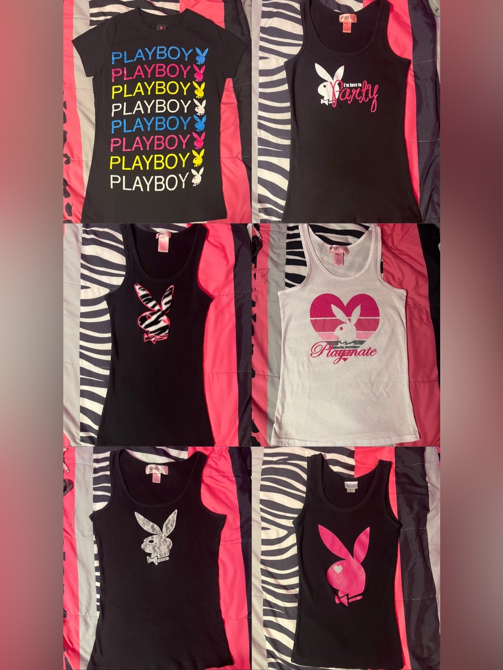 Vintage Playboy Bunny tank tops bundle